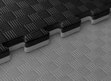 Katsudo tatami Checker hard, černo-šedé