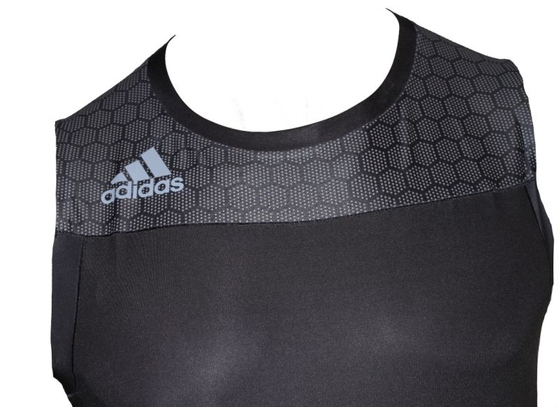 Adidas pánský vzpěračský dres Leistung, černý