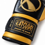 Katsudo boxerské rukavice Fight, černo zlaté