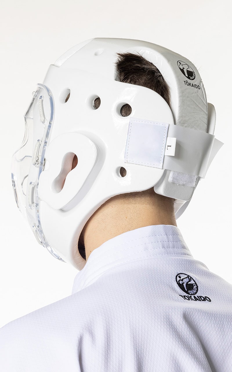 Tokaido Přilba na karate Junior WKF, bílá