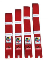 Adidas karate pásek ELITE WKF, červený