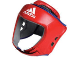 Adidas kožená boxerská helma Thai Pro, červená