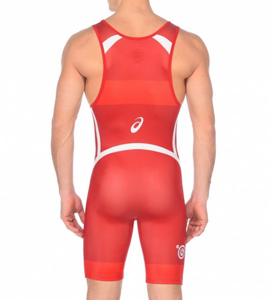 Asics zápasnický dres, červený
