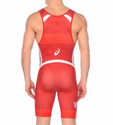 Asics zápasnický dres, červený