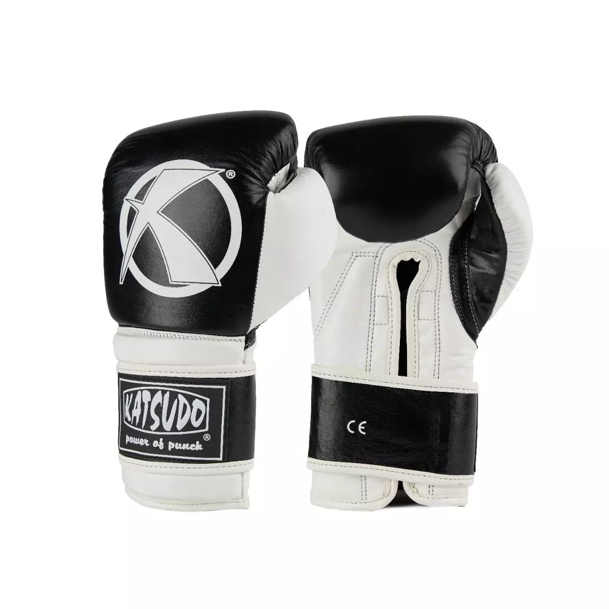 Katsudo boxerské rukavice Fight, černo bílé