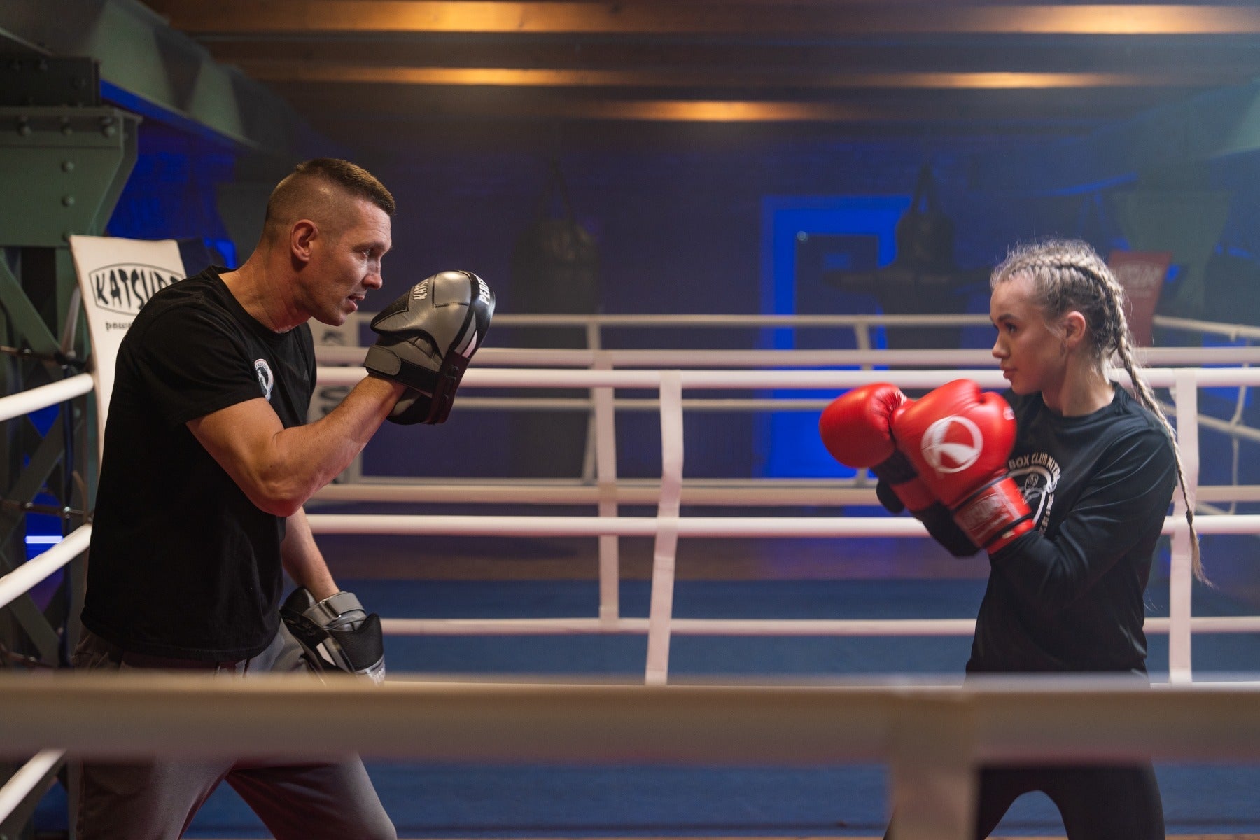 Katsudo kožené boxerské lapy Perfect, černé