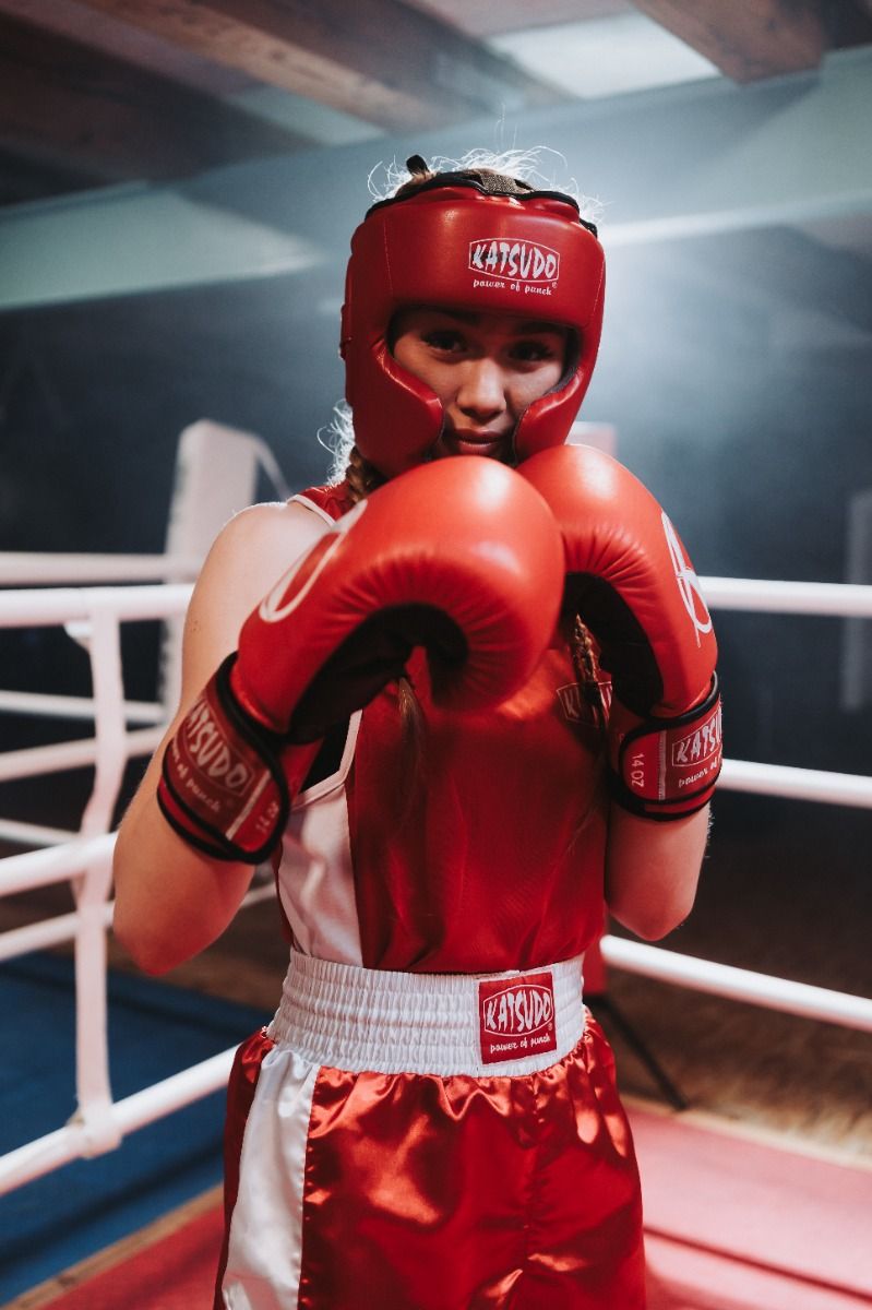 Katsudo boxerská sada Strikta, červená