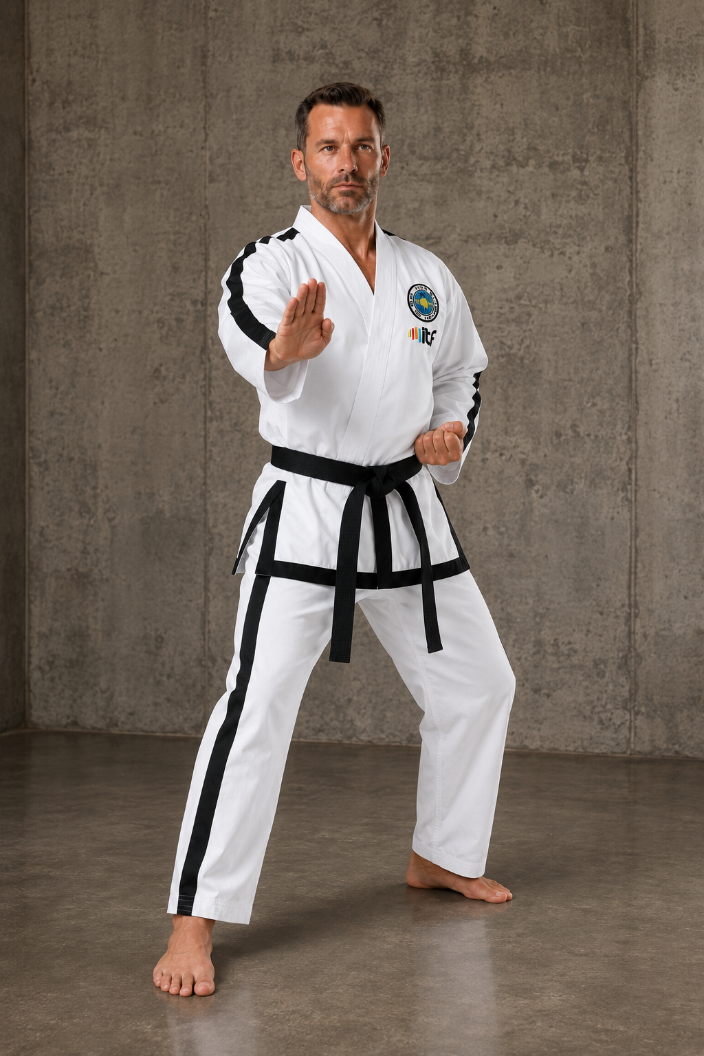 Katsudo taekwondo kimono top pro Itf, bílé