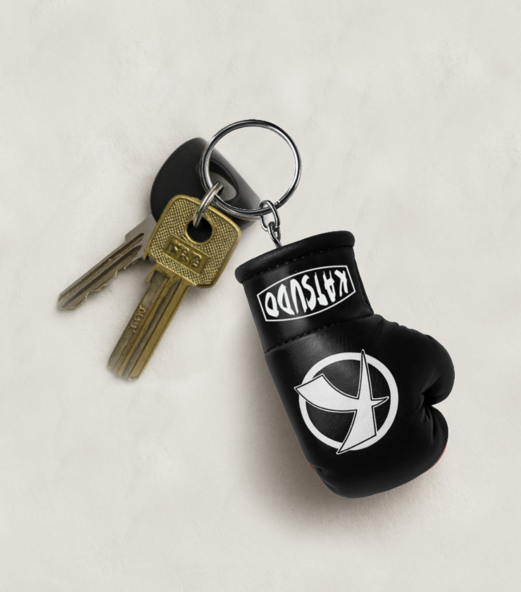 Katsudo přívěšek na klíče mini rukavice Keyglo, černá