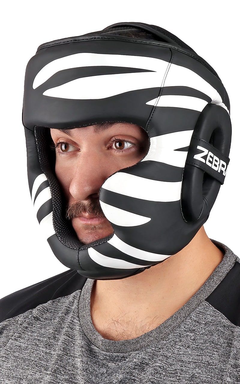 Zebra sparring helma, černá