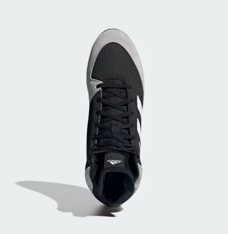 Adidas zápasnická obuv Mat Wizard 5, černo-šedá