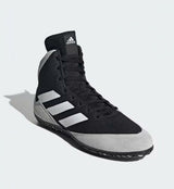 Adidas zápasnická obuv Mat Wizard 5, černo-šedá