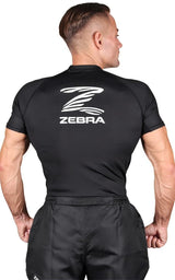 Zebra rash guard s krátkým rukávem Performance, černý