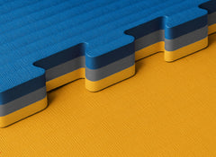 Katsudo třívrstvé tatami Original, modro-žluté