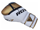 RDX boxerské rukavice F7, bílo-zlaté