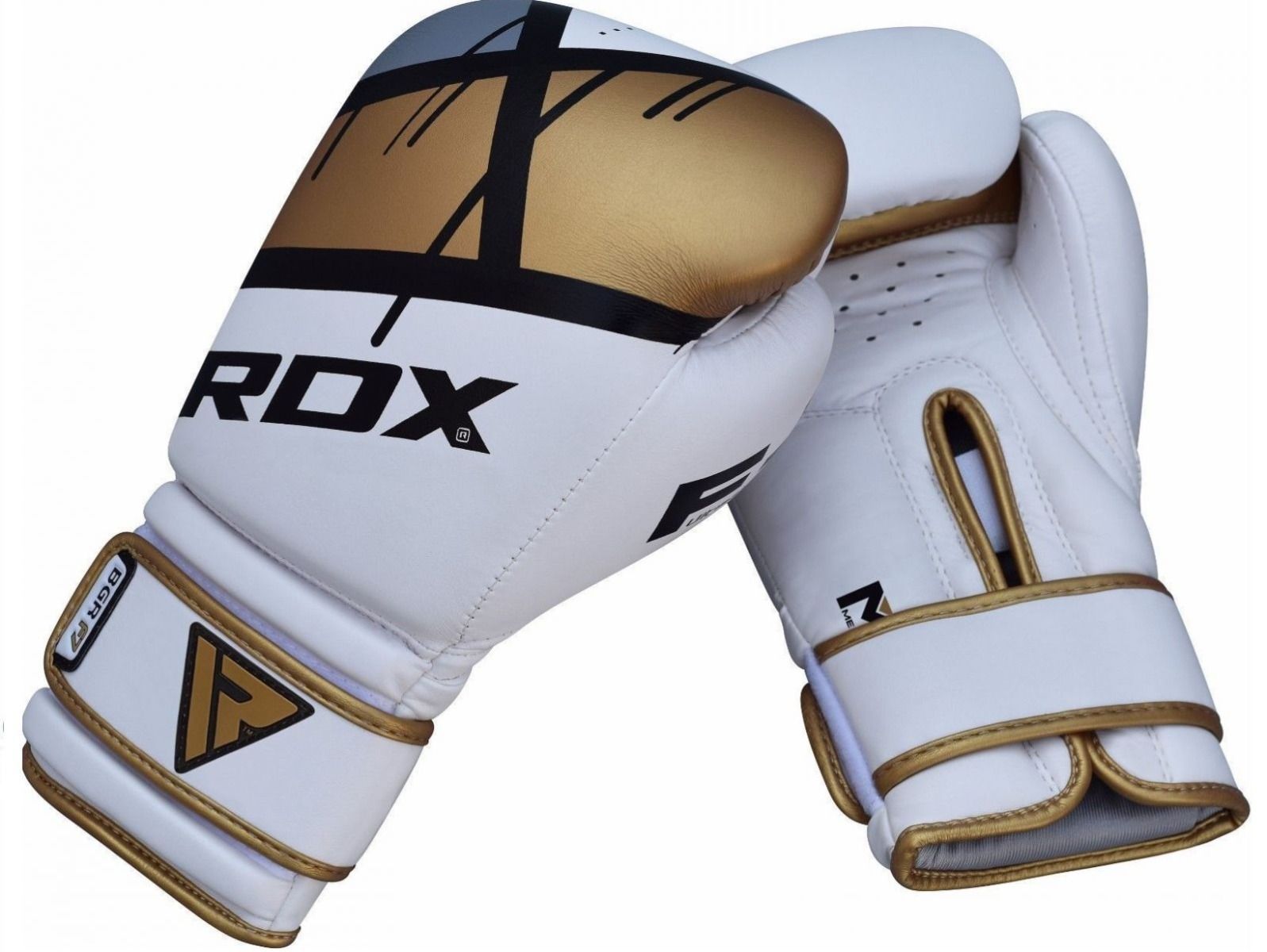 RDX boxerské rukavice F7, bílo-zlaté