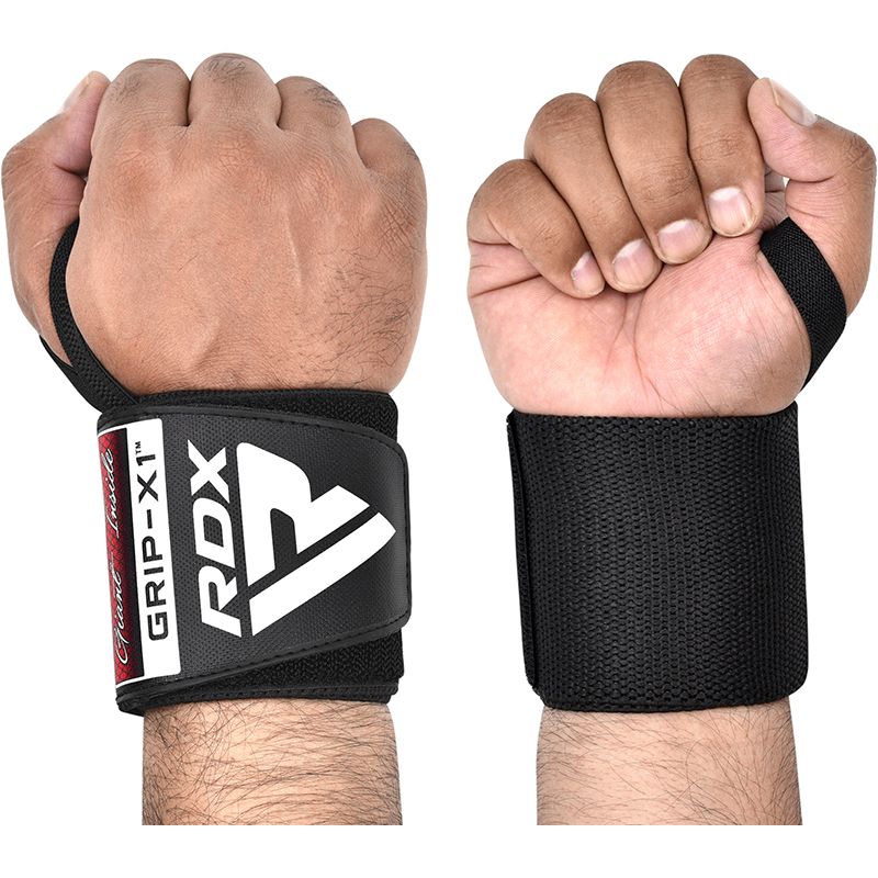 RDX zápěstní bandáže do posilovny W3, černá