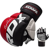RDX MMA sparingové rukavice T6, červeno-černé