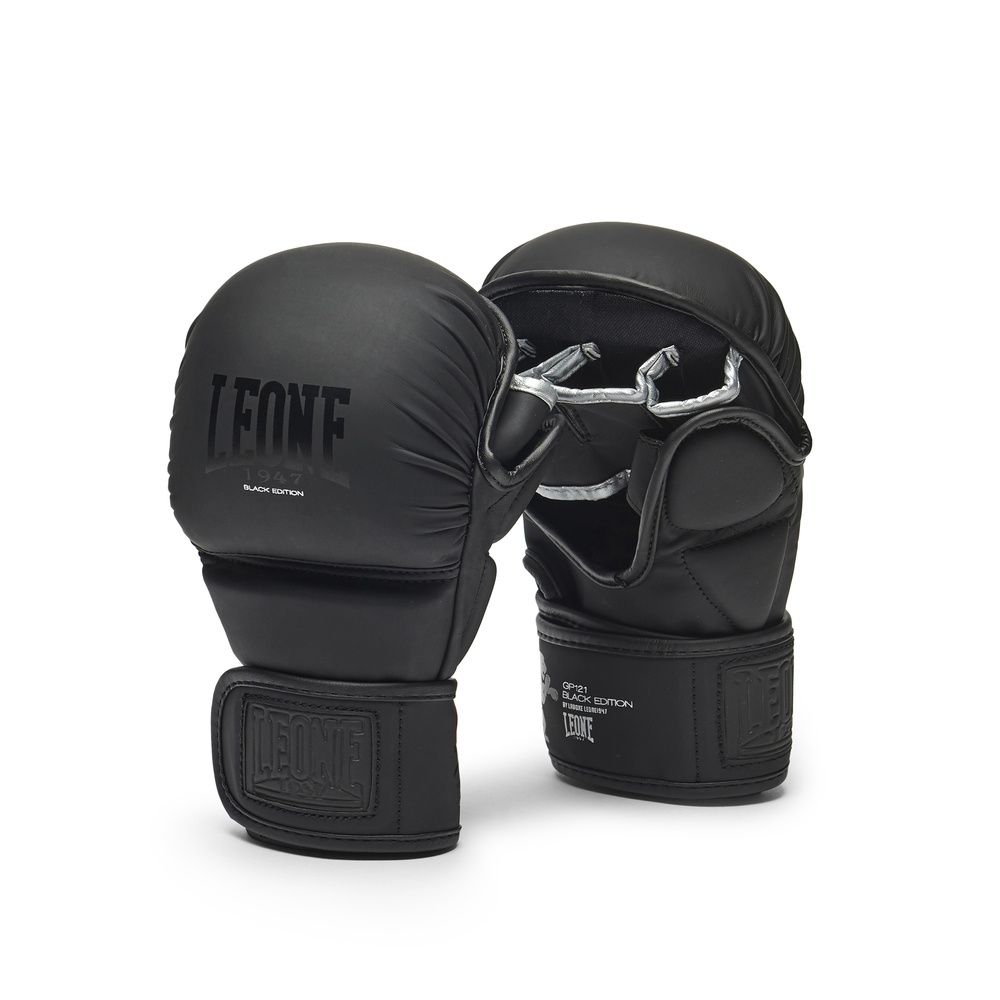 Leone MMA sparingové rukavice Black Edition, černé