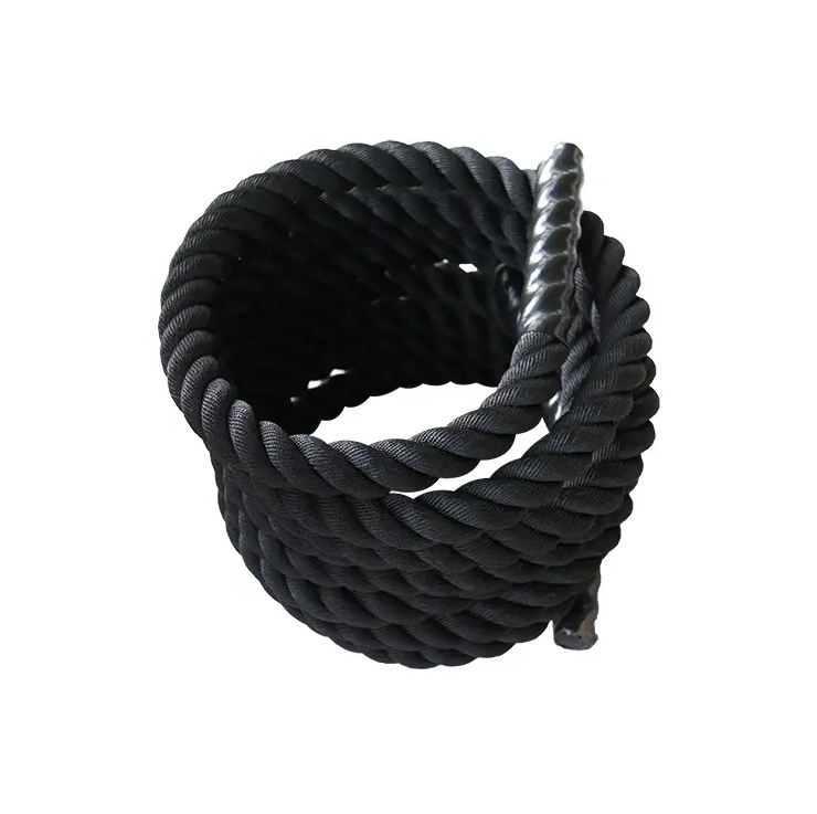 Katsudo posilovací lano Battle rope, černé
