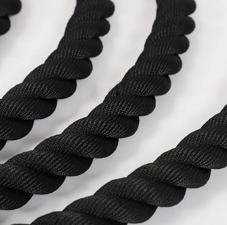 Katsudo posilovací lano Battle rope, černé