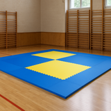 Katsudo tatami Checker hard, černo-šedé