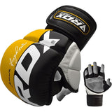 RDX MMA sparingové rukavice T6, žluto-černé