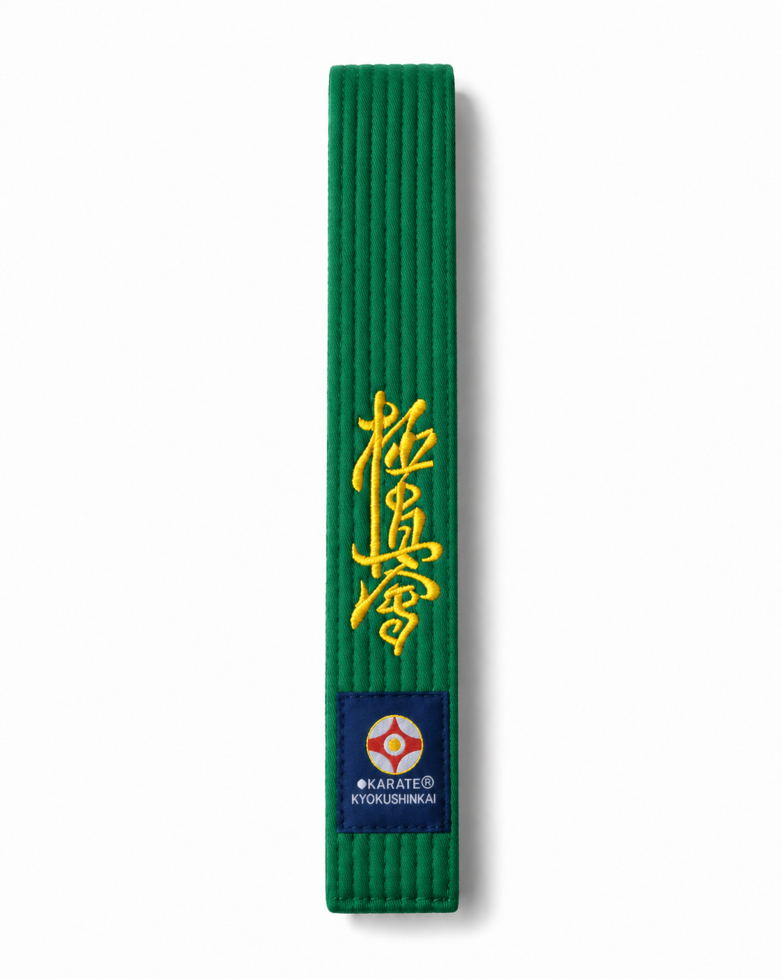 Katsudo Kyokushin karate opasek, zelený